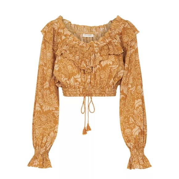 Spell and the Gypsy Lioness Peasant Blouse in
Caramel - Picture 5 of 13